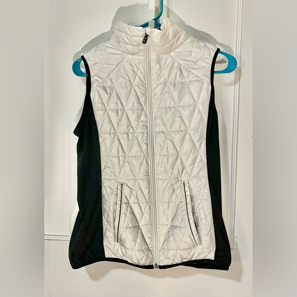 Lole's White and Black Runner Vest